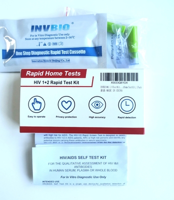 1つのステップ全血HIV急速なテスト キットはセリウム20部分の承認した