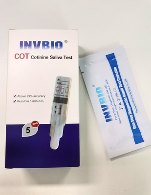 1枚のパネルの薬物乱用テスト キットのニコチン/Cotinine/タバコの唾液のすくいカード