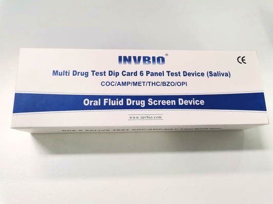 40ng/ml 6パネルの高精度な流動口頭唾液の薬物検査