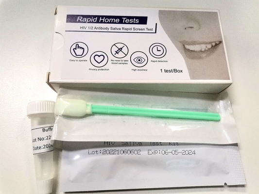 自宅でFscの証明1+2 HIV血のない急速なテスト キットの唾液