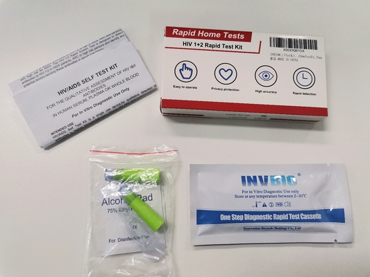 HIV 1+2の血HIV公認急速なテスト キットHIVのエイズのテストのセリウム
