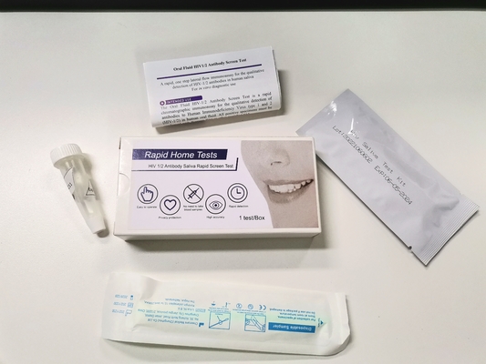 1人のステップFsc承認HIV急速なテスト キットの自己は唾液との結果を速く使用する