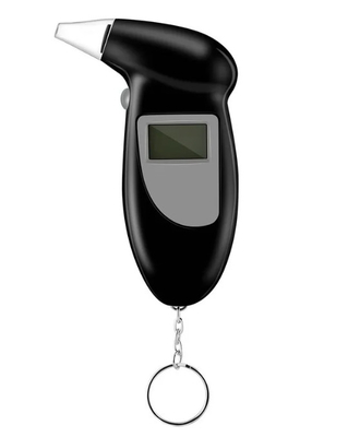 アルカリ電池が付いているパトカーのデジタルBactrackアルコール飲酒検知器Keychain