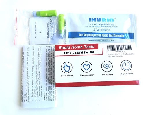 HIVのタイプ1のタイプ2のための自己診断ISO 13485 HIV急速なテスト キット自宅で