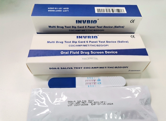 6つのパネルの直接唾液の薬剤のテストのキットのセリウムのFDAは承認した