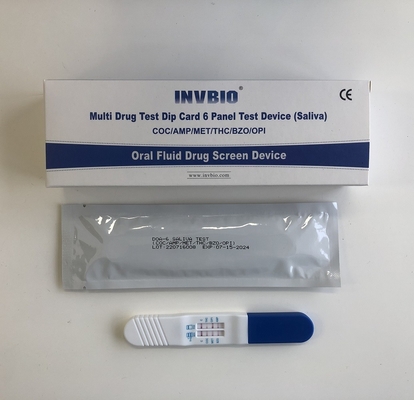 会う/COC/OPI/THC/BZO 6つの多パネルの口頭流動FDAの薬物乱用テスト キットAMP/