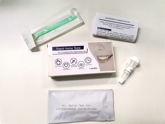 急速な縦の流れは1匹のステップHIV 1を2つのテスト キット自宅で助ける