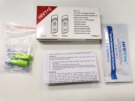 オム HIV 急速検査キット 全血診断 自宅用 セルフテスト