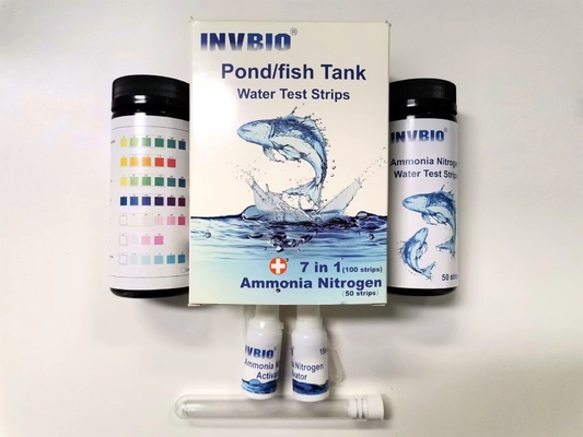 1ストリップの飲料水の質テスト キットのアクアリウムの池の魚飼育用の水槽7 100/Pack