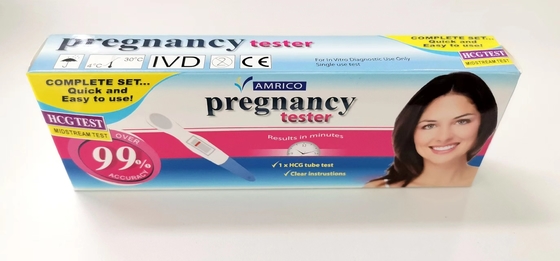 早期発見の即刻の半ばのHcgの妊娠検査1のステップ尿