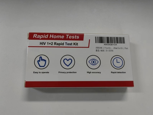 1つのステップ自己診断HIV 1および2テスト キットの便利な全血の速い検出
