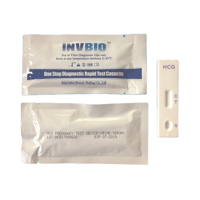医学IVD Hcg 1枚のステップ妊娠検査カード