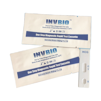 医学IVD Hcg 1枚のステップ妊娠検査カード