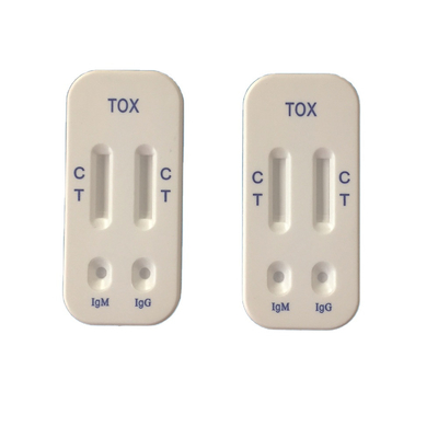 IgG IgM TOXOのトキソプラスマ症の家テスト キットのコロイド金クロマトグラフィー