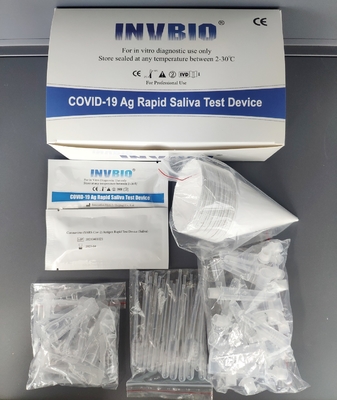 100%の特定性のCovid 19急速なテスト キットの唾液のつばテスト カード
