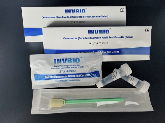 SARSCoV 2 Coronavirusの抗原の唾液の自己診断のキット25pcs/箱