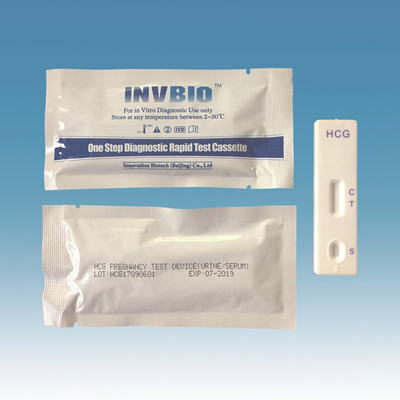 医学IVD HCGの尿の妊娠検査カード99%正確さの急流の診断