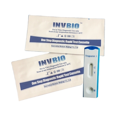 承認されるセリウムとの1ステップ5pcs/Box Troponin I急速なテスト キットの医学の診断